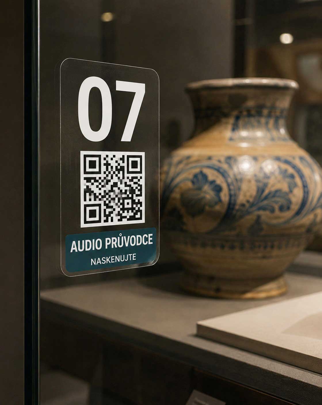 Audio průvodce u exponátu